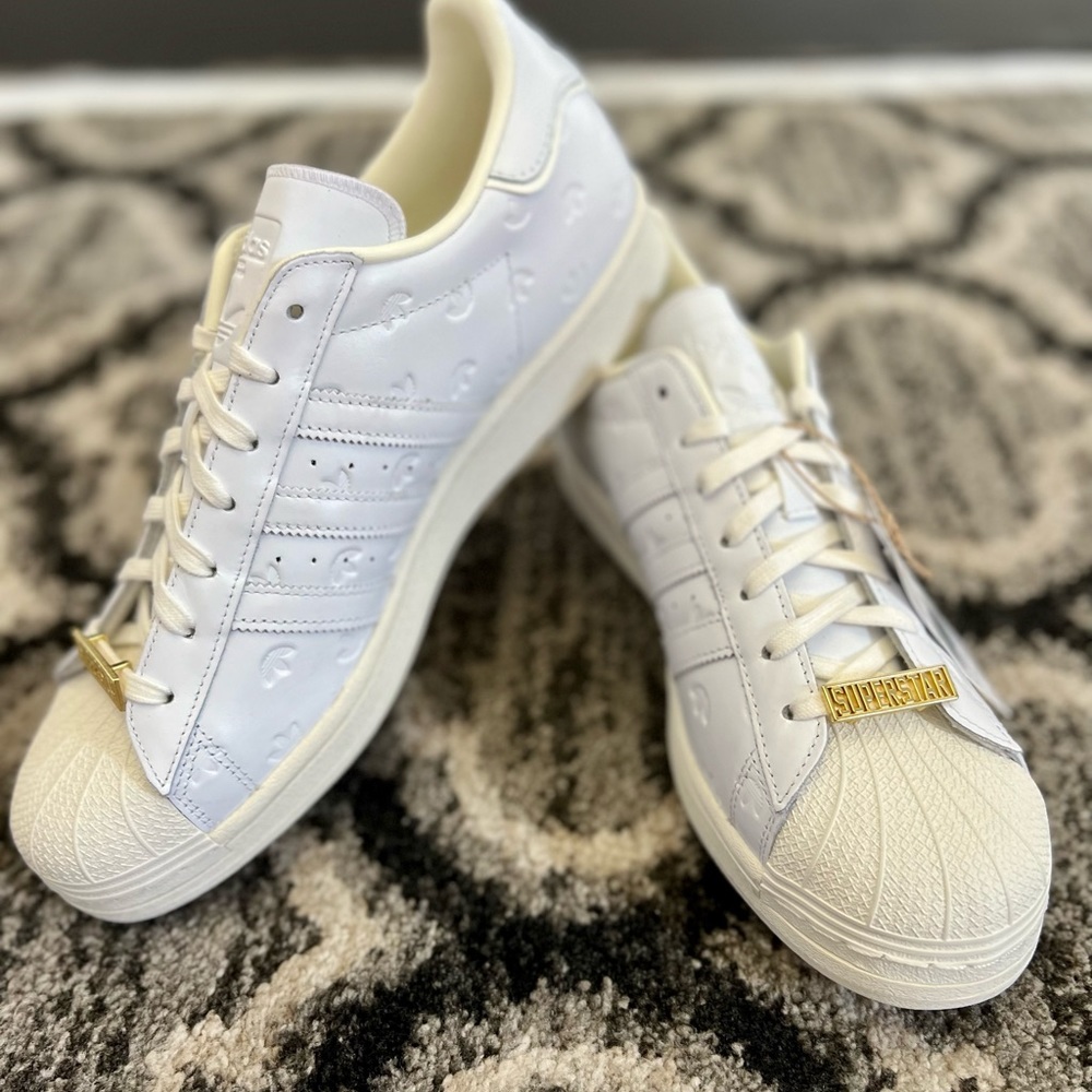 Adidas Superstar Trefoil Cloudwhite. NWT but shipping with an alternative box